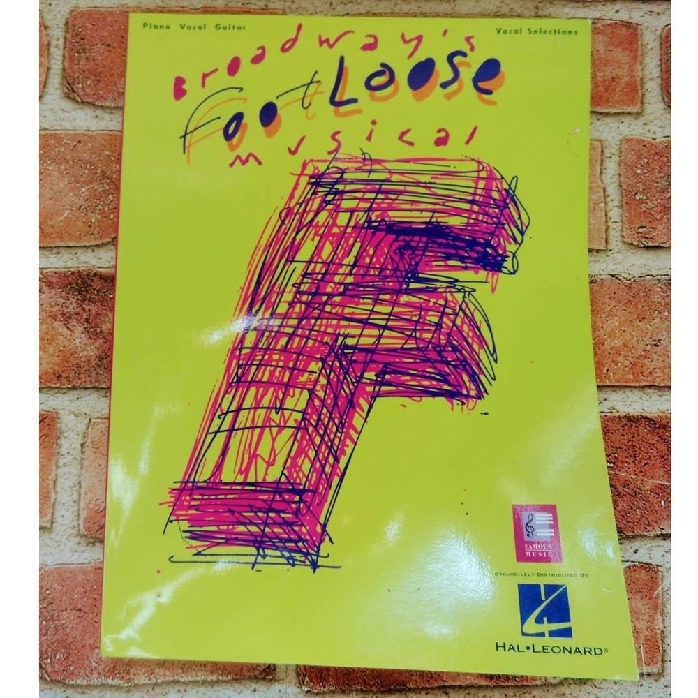 Footloose Broadway Musical Sheet Music Book 15 Songs Hal‎ Leonard Vintage 1981